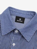 Streetwear Red Star Striped Long Sleeve Shirt - Image 3