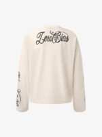 Retro Letter Print Long-Sleeved T-Shirt - Image 2