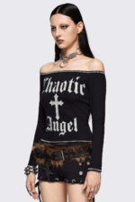 Chaotic Angel Off-Shoulder Top - Image 3