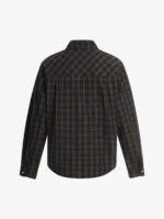 Street Print Lettering Plaid Long-Sleeve Shirt - Image 4