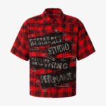 Street Creative Pin Print Plaid Shirt