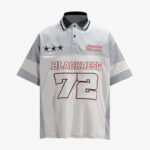 Retro Sports Jersey Polo Shirt