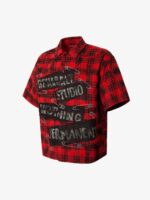 Street Creative Pin Print Plaid Shirt - Image 3