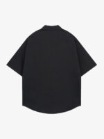 Oversized Graphic Cartoon Letter Print Short-Sleeve Shirt - Image 4