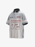 Retro Sports Jersey Polo Shirt - Image 2