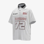 Retro Sports Jersey Polo Shirt