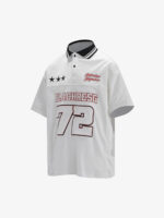Retro Sports Jersey Polo Shirt - Image 15